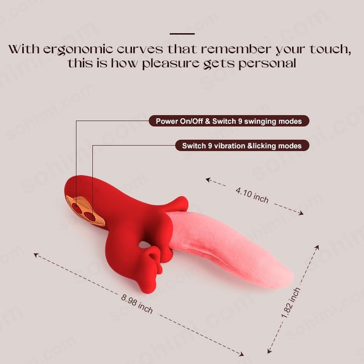 VeeLips| Swiging and Licking Female Clit and G - spot Vibrator - Sohimi
