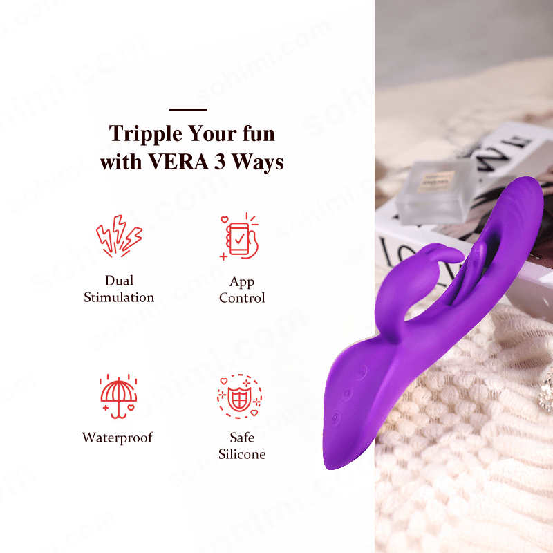 VERA| InsideOut Rechargeable G - Spot and Clitoral Stimulator - Sohimi