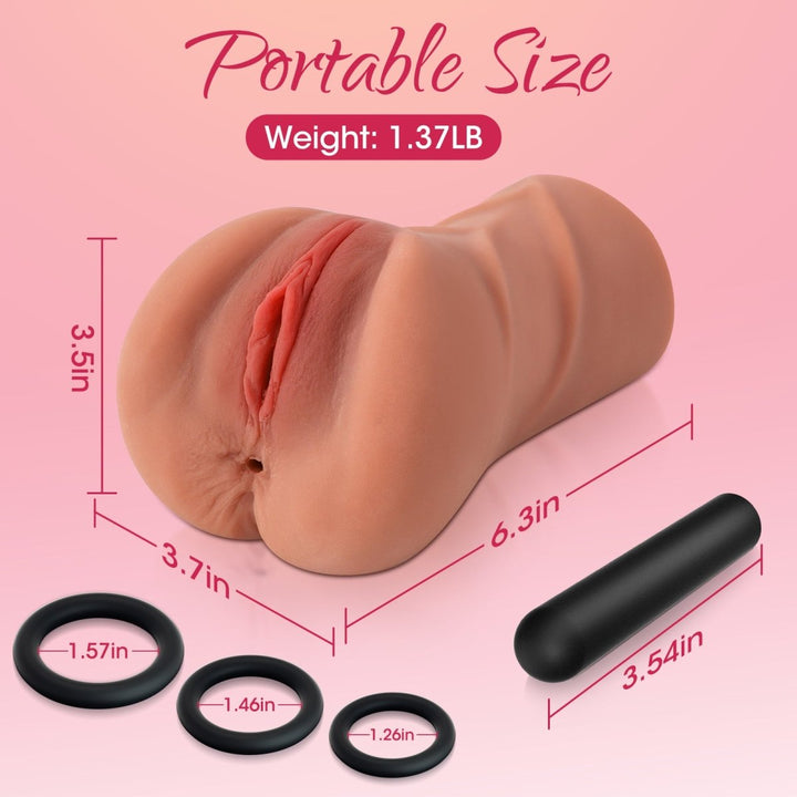 Vibration 1.37Lb Two Tunnels Blowjob Pocket Pussy - Sohimi