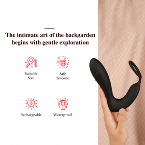 Vibration Dual - Motor Prostate Massager With Penis Ring - Sohimi