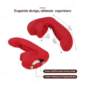 VIXEN| App Control Licking and Suction Flapping Clit G - Spot Stimulator Toy - Sohimi