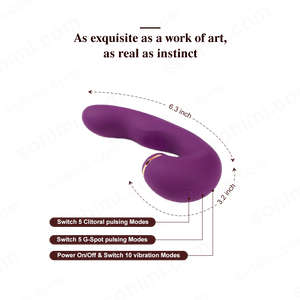 Vortex p |App Control Clitoral Tapping & Vibrating G - Spot Stimulator - Sohimi