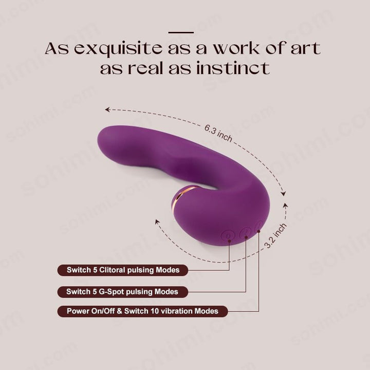 Vortex p |App Control Clitoral Tapping & Vibrating G - Spot Stimulator - Sohimi