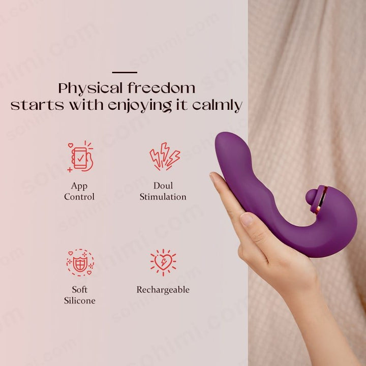 Vortex p |App Control Clitoral Tapping & Vibrating G - Spot Stimulator - Sohimi