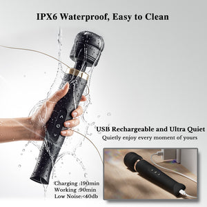 Waterproof handheld massager suitable for shower and bath play