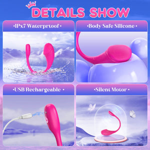 Wearable App Control Multiple Stimulation Egg Vibrator - Sohimi