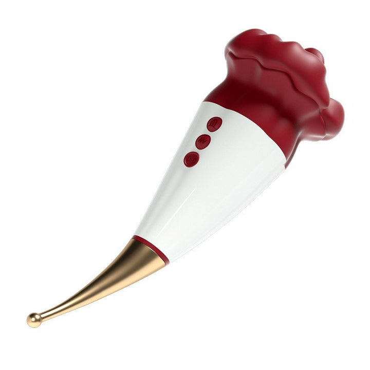 Woman 2 in 1 Clitoirs Oral Licking and vibrating Flower Vibrator - Sohimi