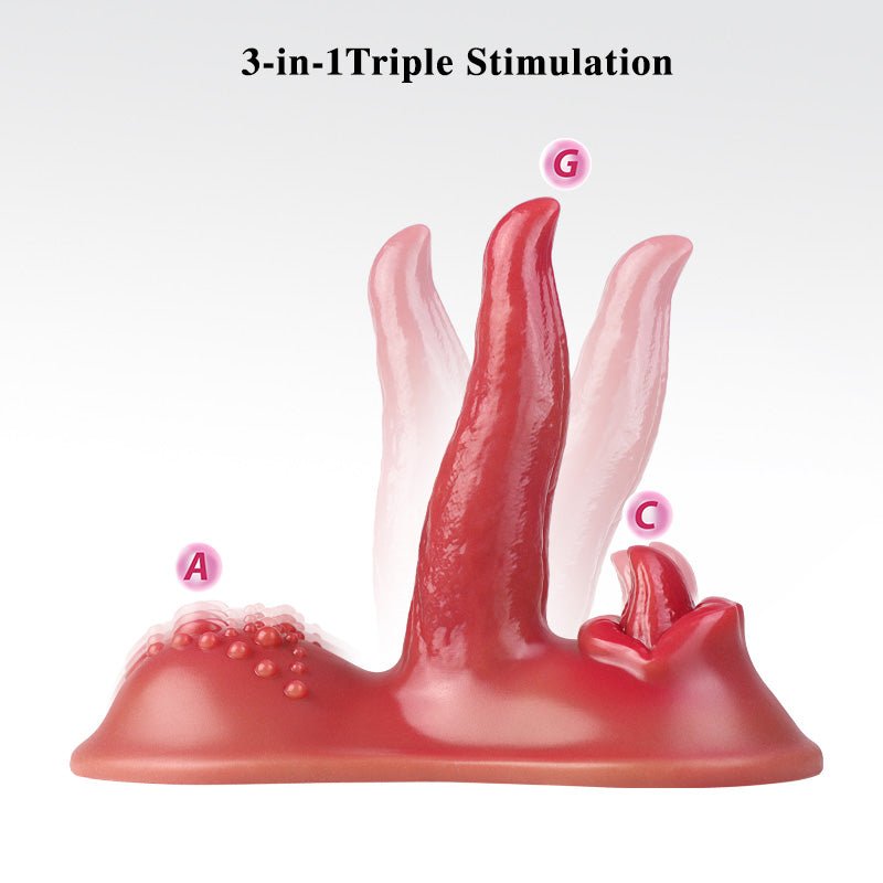 ZACK 3-in-1 Grinding Thrusting Tongue Vibrator | Sohimi