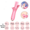 10 Vibraring Mode 2 In 1 Waterproof Stimulation Silicone Vibrator