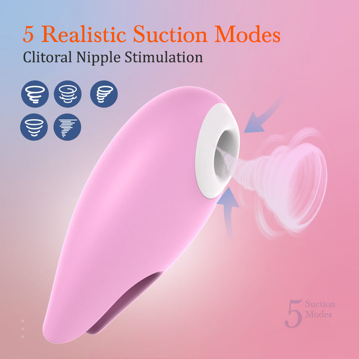 2 in 1 Clitoral Sucking Silicone Vibrator