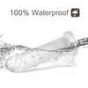 7in Realistic Transparent Strong Suction Cup Flexible Dildo