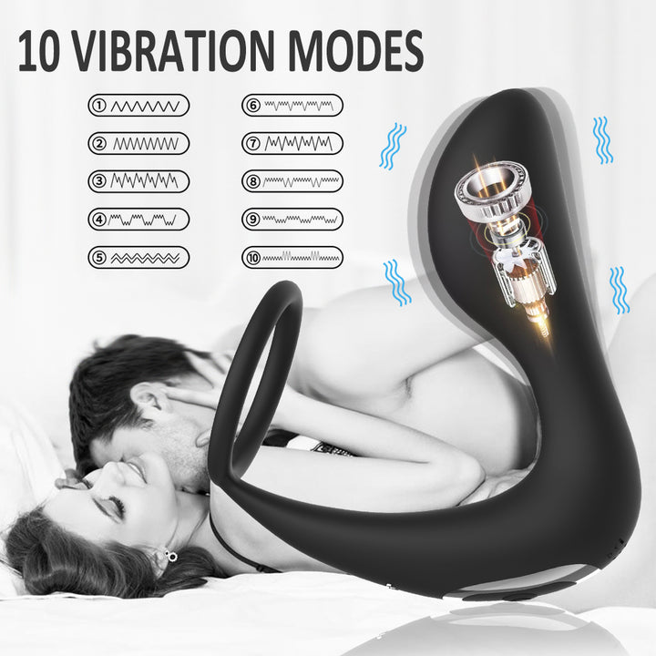 2 In1 Vibrator Anal Plug 10 Vibration Modes