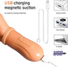 Deep G Spot Sex Fingers Shape Vibrator Thrusting Rotating with USB Charging