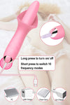 10 Vibraring Mode 2 In 1 Waterproof Stimulation Silicone Vibrator
