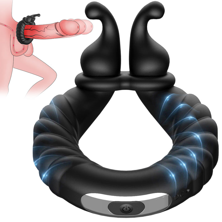 ABELE | 2 Motors Perineum Penis Ring with Vibration